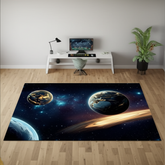 Planets In Space Rug