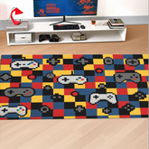 Game Controller Pixel Rug