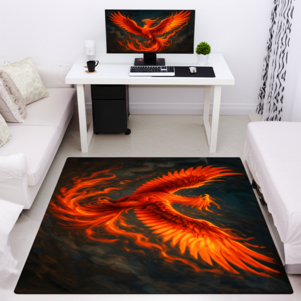 Fiery Phoenix Rug