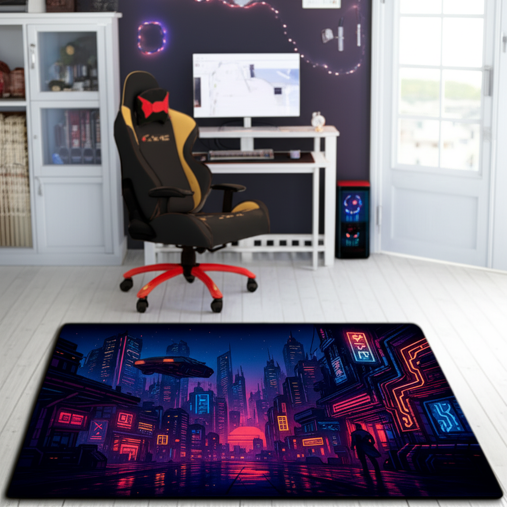 Cyberpunk World Rug